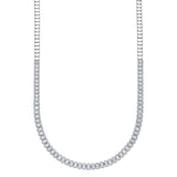 3.07CT 14K W/G DIAMOND BAGUETTE NECKLACE