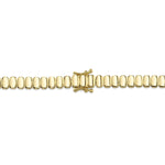 3.07CT 14K Y/G DIAMOND BAGUETTE NECKLACE