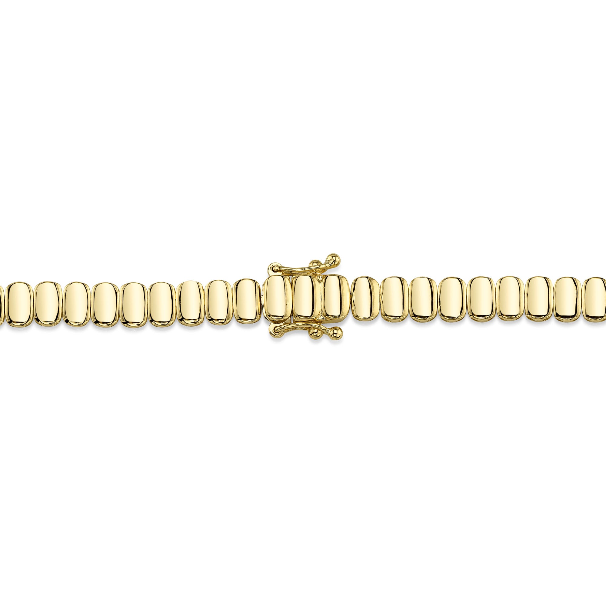 3.07CT 14K Y/G DIAMOND BAGUETTE NECKLACE