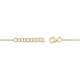 0.04CT 14K2T Y/W DIAMOND PAVE HEART BRACELET