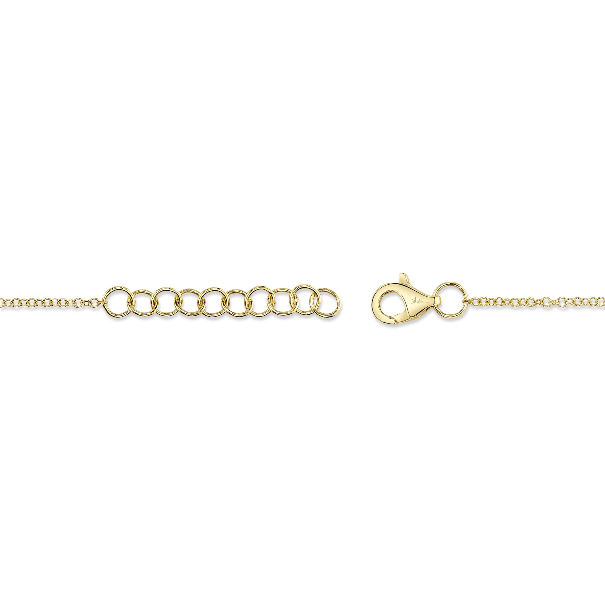 0.04CT 14K2T Y/W DIAMOND PAVE HEART BRACELET