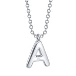 0.09CT 14K W/G DIAMOND PAVE NECKLACE - INITIAL A
