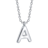 0.09CT 14K W/G DIAMOND PAVE NECKLACE - INITIAL A