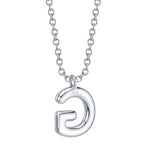 0.10CT 14K W/G DIAMOND PAVE NECKLACE - INITIAL G