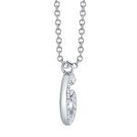 0.10CT 14K W/G DIAMOND PAVE NECKLACE - INITIAL G