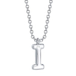 0.06CT 14K W/G DIAMOND PAVE NECKLACE - INITIAL I