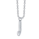 0.06CT 14K W/G DIAMOND PAVE NECKLACE - INITIAL J
