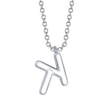 0.10CT 14K W/G DIAMOND PAVE NECKLACE - INITIAL K