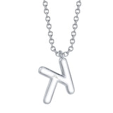 0.10CT 14K W/G DIAMOND PAVE NECKLACE - INITIAL K