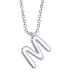 0.14CT 14K W/G DIAMOND PAVE NECKLACE - INITIAL M