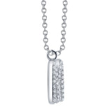 0.14CT 14K W/G DIAMOND PAVE NECKLACE - INITIAL M