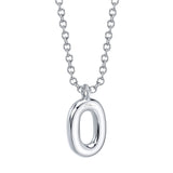 0.08CT 14K W/G DIAMOND PAVE NECKLACE - INITIAL O