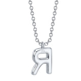 0.10CT 14K W/G DIAMOND PAVE NECKLACE - INITIAL R