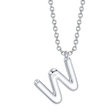 0.16CT 14K W/G DIAMOND PAVE NECKLACE - INITIAL W