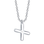 0.09CT 14K W/G DIAMOND PAVE NECKLACE - INITIAL X