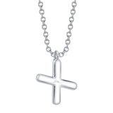 0.09CT 14K W/G DIAMOND PAVE NECKLACE - INITIAL X