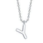 0.06CT 14K W/G DIAMOND PAVE NECKLACE - INITIAL Y