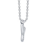 0.06CT 14K W/G DIAMOND PAVE NECKLACE - INITIAL Y