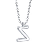 0.10CT 14K W/G DIAMOND PAVE NECKLACE - INITIAL Z