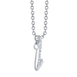 0.10CT 14K W/G DIAMOND PAVE NECKLACE - INITIAL Z