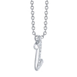 0.10CT 14K W/G DIAMOND PAVE NECKLACE - INITIAL Z