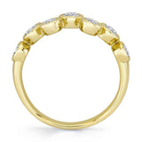 0.78CT 14K Y/G DIAMOND BEZEL RING
