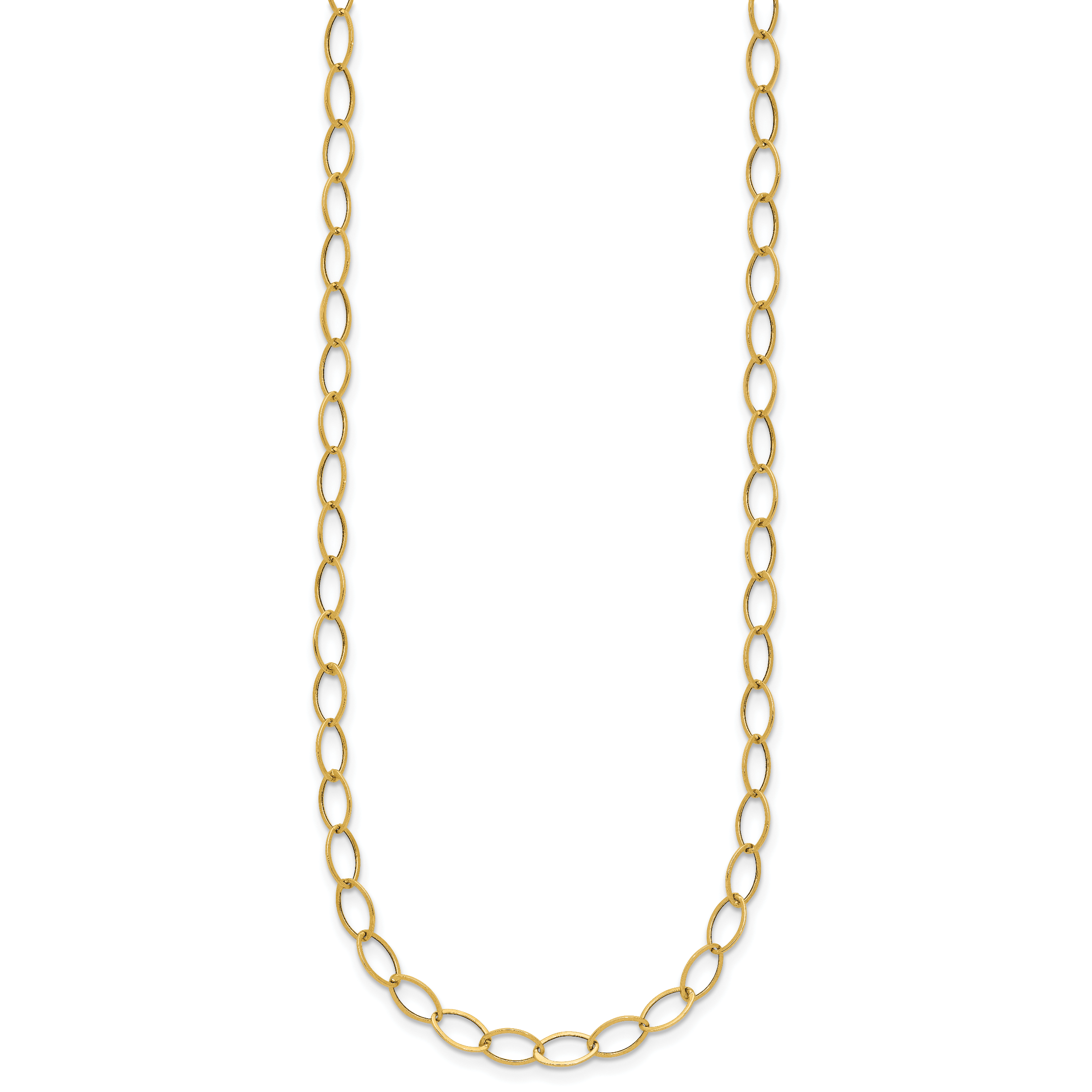14k Oval Link Necklace
