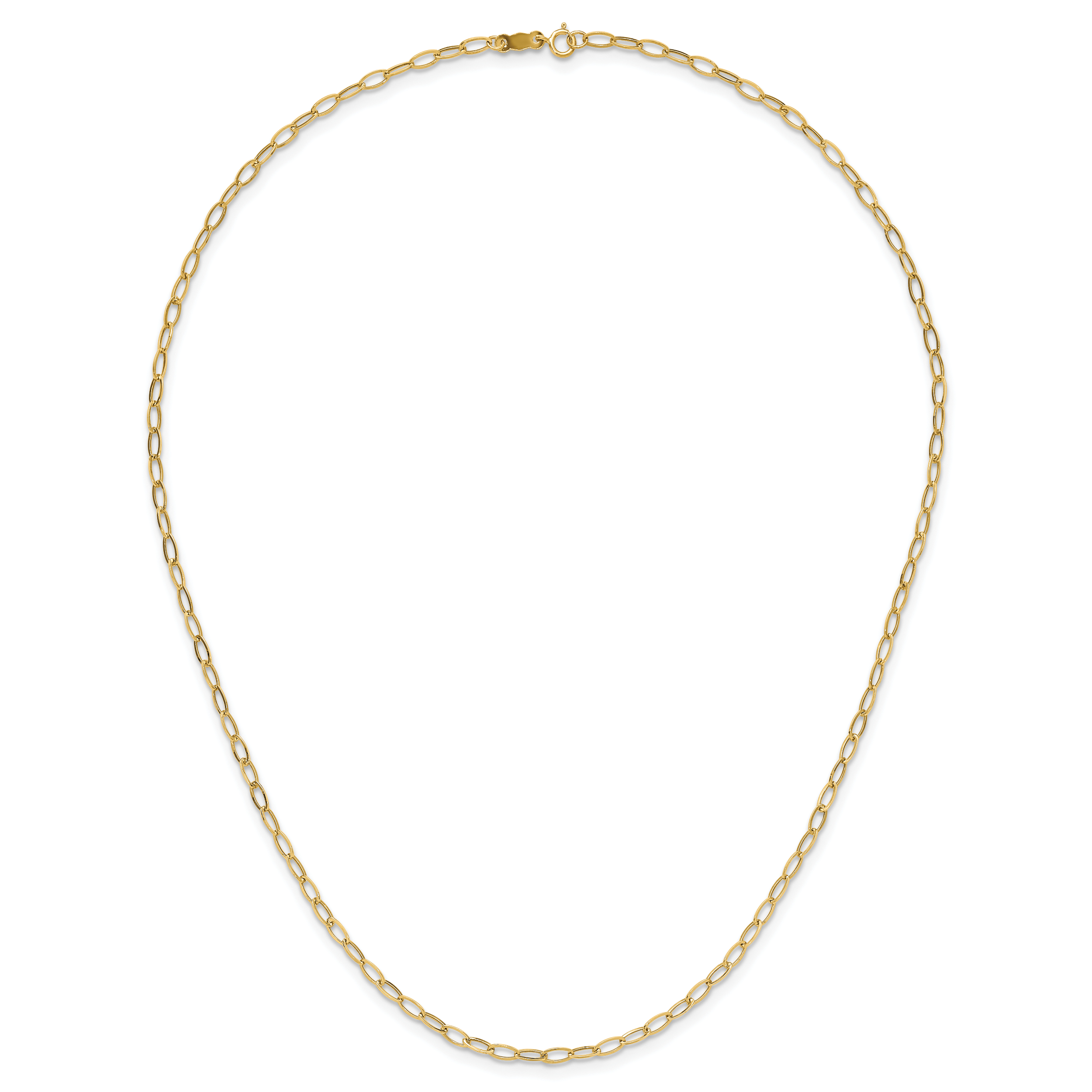14k Oval Link Necklace