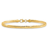 14k Polished 7in Fancy Link Bracelet
