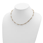 14K Polished Fancy Link Necklace