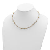14K Polished Fancy Link Necklace