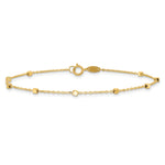 14K Polished Cube Stations Bracelet