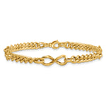 14k Polished Fancy Infinity Link Bracelet