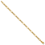 14k Polished 7.5in Paperclip Link Bracelet