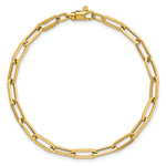14k Polished 7.5in Paperclip Link Bracelet