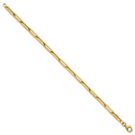 14k Polished 7.5in Paperclip Link Bracelet