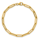 14k Polished 7.5in Paperclip Link Bracelet