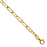 14k Polished Paper Clip Link 4.75mm Bracelet