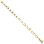 14k Polished Paper Clip Link 4.75mm Bracelet