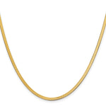 14k 2.5mm Silky Herringbone Chain