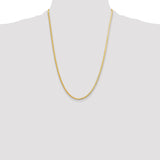 14k 2.5mm Silky Herringbone Chain