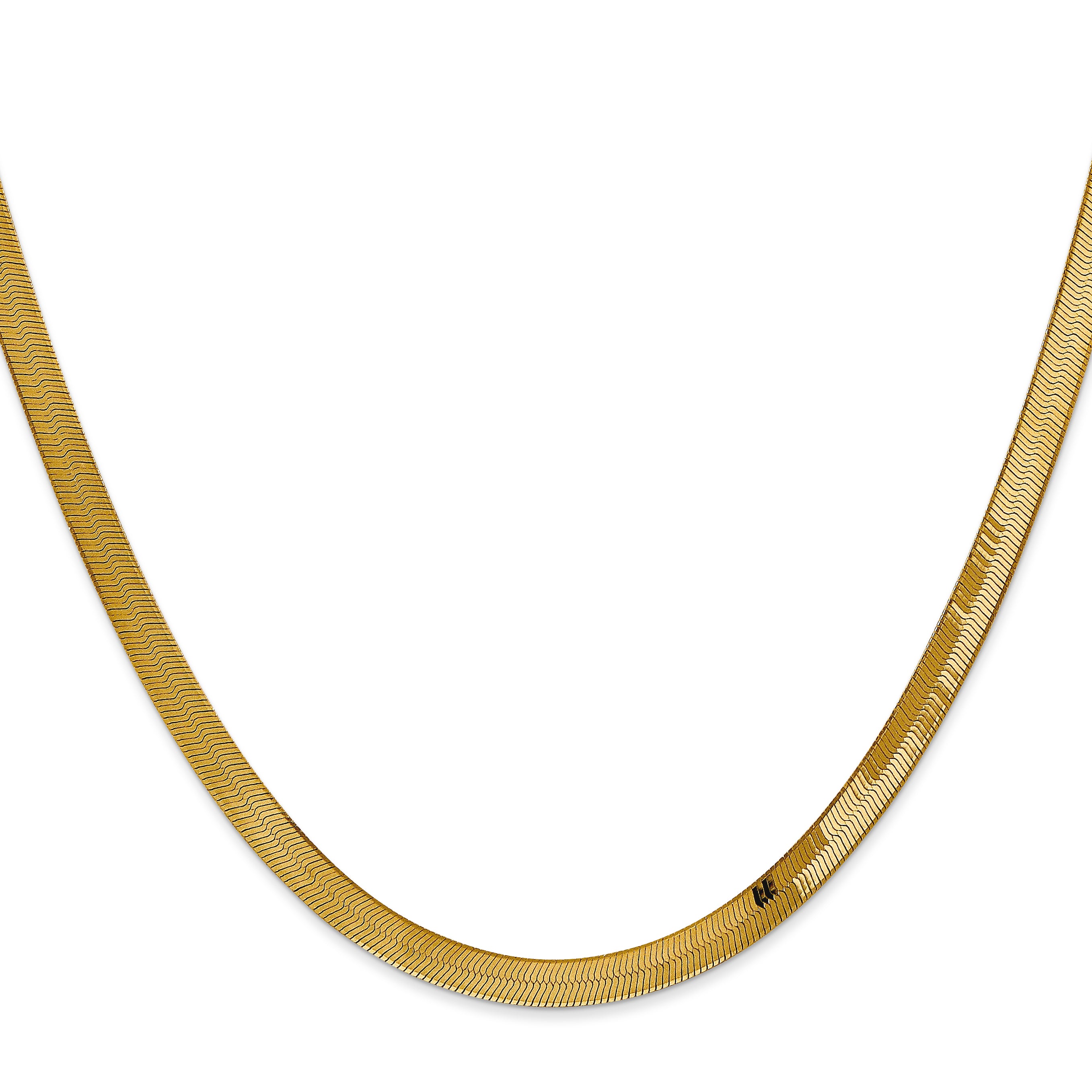 14k 4mm Silky Herringbone Chain