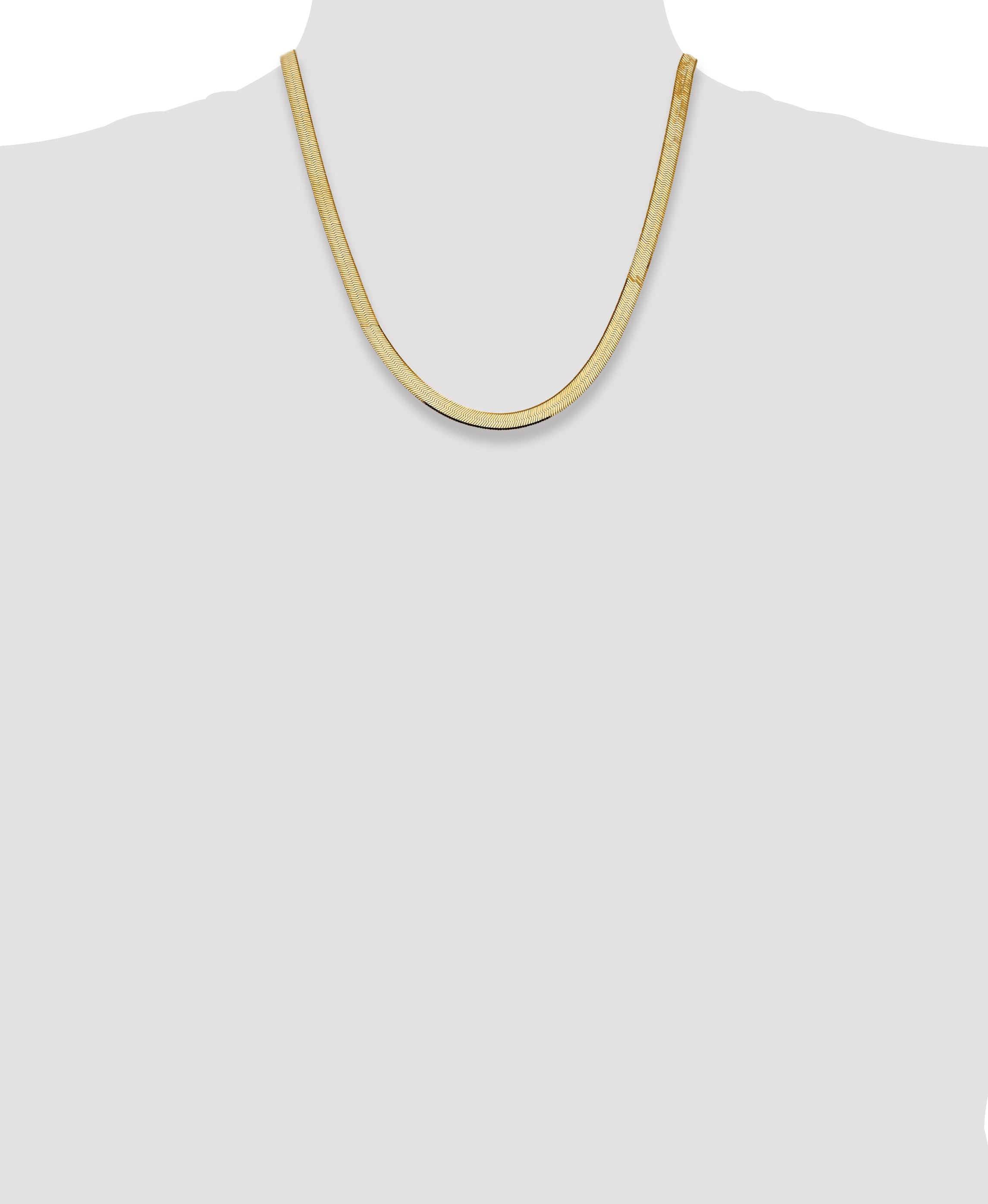 14k 5.5mm Silky Herringbone Chain