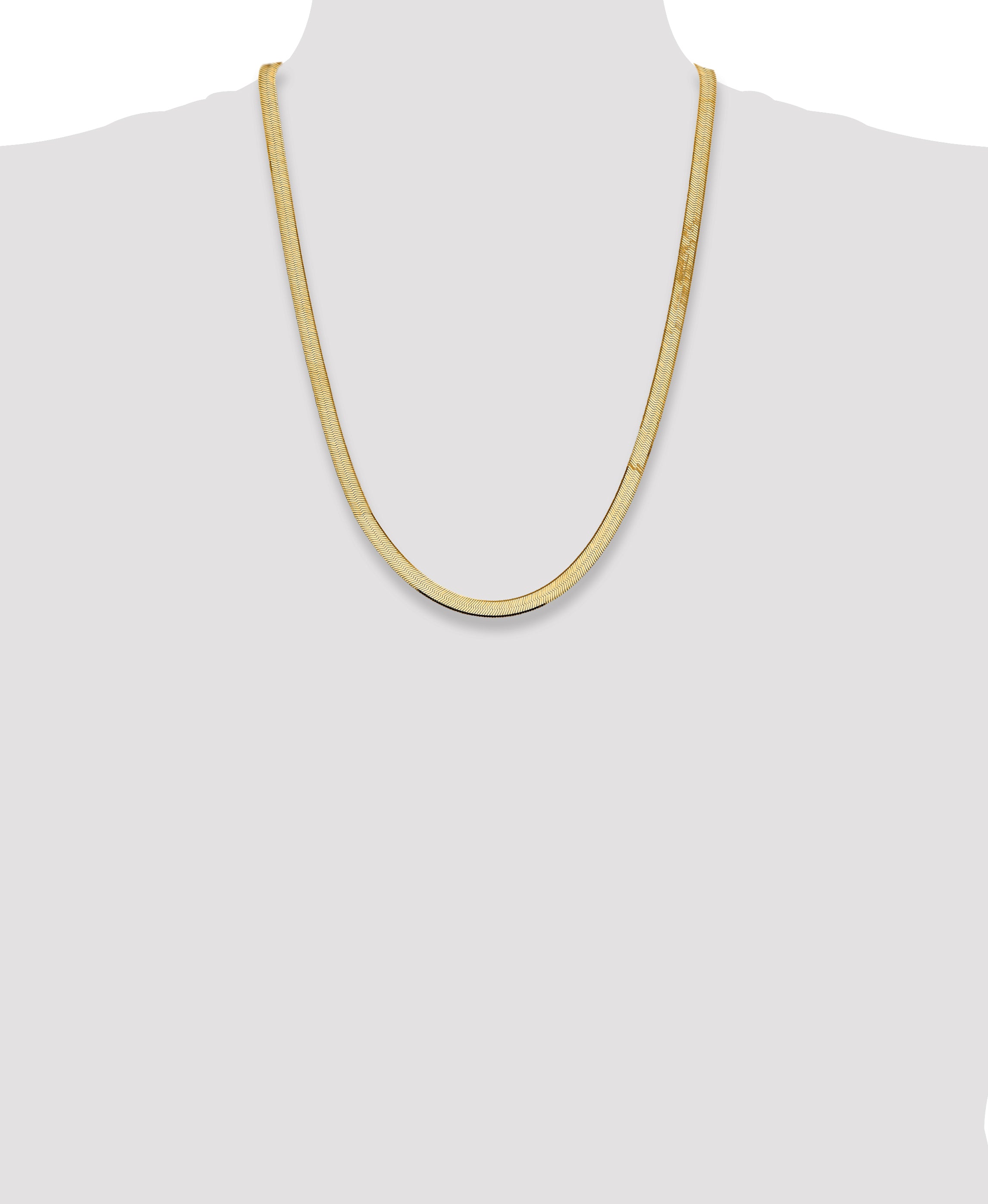 14k 5.5mm Silky Herringbone Chain