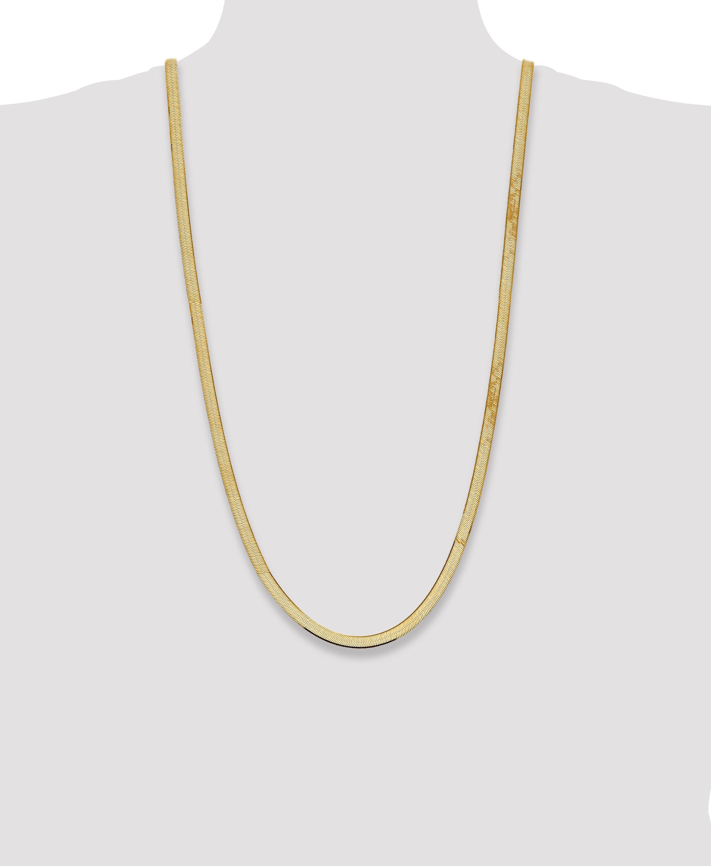 14k 5.5mm Silky Herringbone Chain