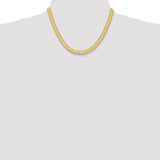14k 6.5mm Silky Herringbone Chain