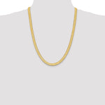 14k 6.5mm Silky Herringbone Chain