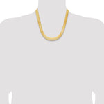 14k 10mm Silky Herringbone Chain