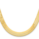 14k 10mm Silky Herringbone Chain