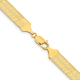 14k 10mm Silky Herringbone Chain